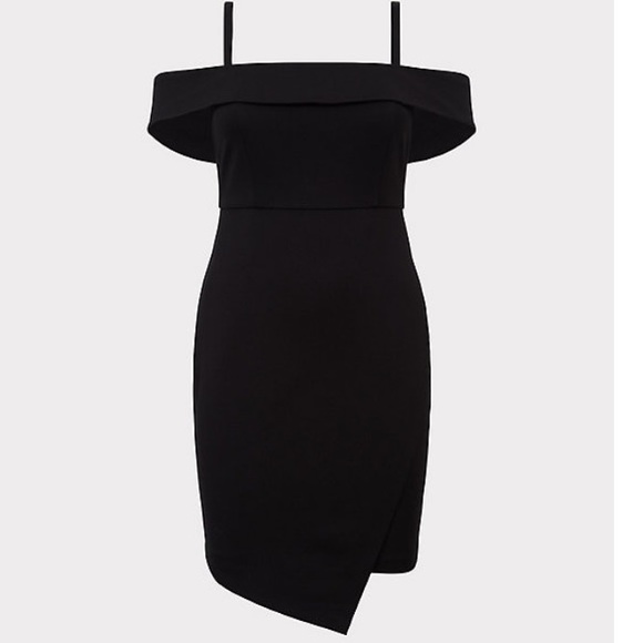 torrid Dresses & Skirts - TORRID Premium Ponte Off-Shoulder Bodycon Dress